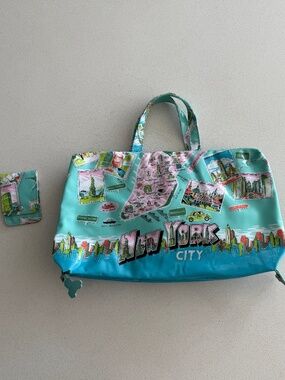 Nick&Nora New York City Toiletry Bag Cosmetic Travel Organizer Matching Nail Kit